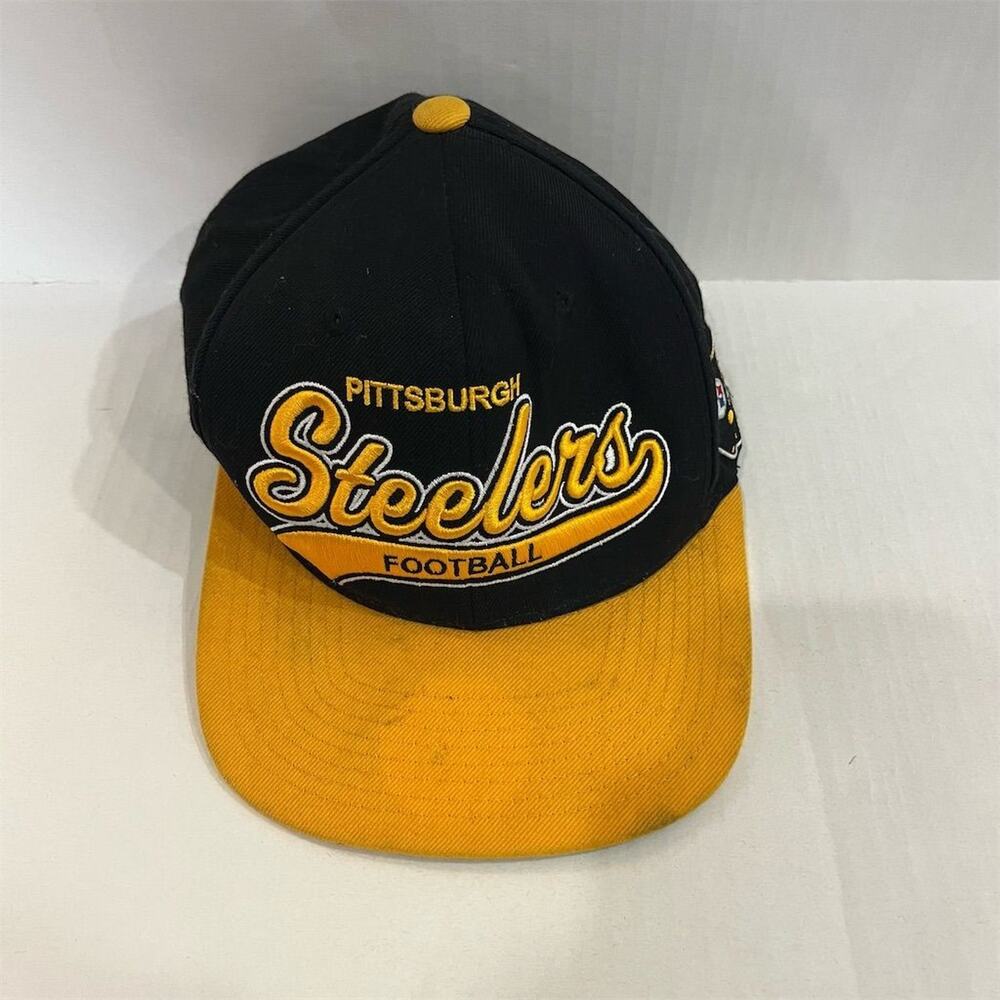 Mitchell & Ness Pittsburgh Steelers Snapback Hat Black NFL Football